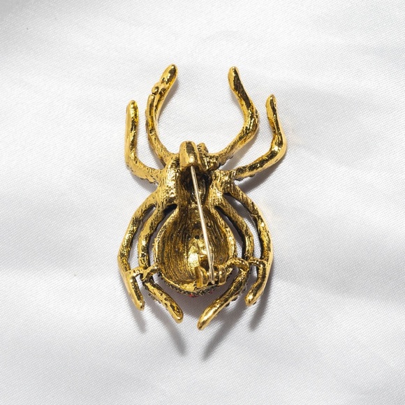 ✨Betsey Johnson Maven Rhinestone Spider Brooch - Picture 4 of 7